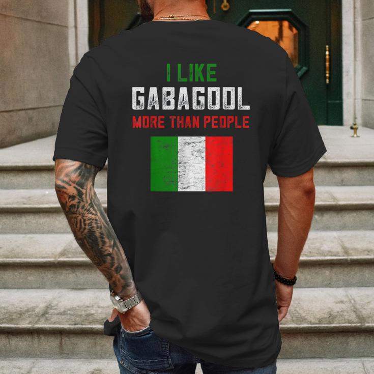 I Will Have The Gabagool Like Gabagool More Than People Mens Back Print T-shirt Gifts for Men