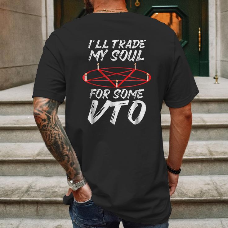 I Will Trade My Soul For Some Vto Halloween Mens Back Print T-shirt Gifts for Men