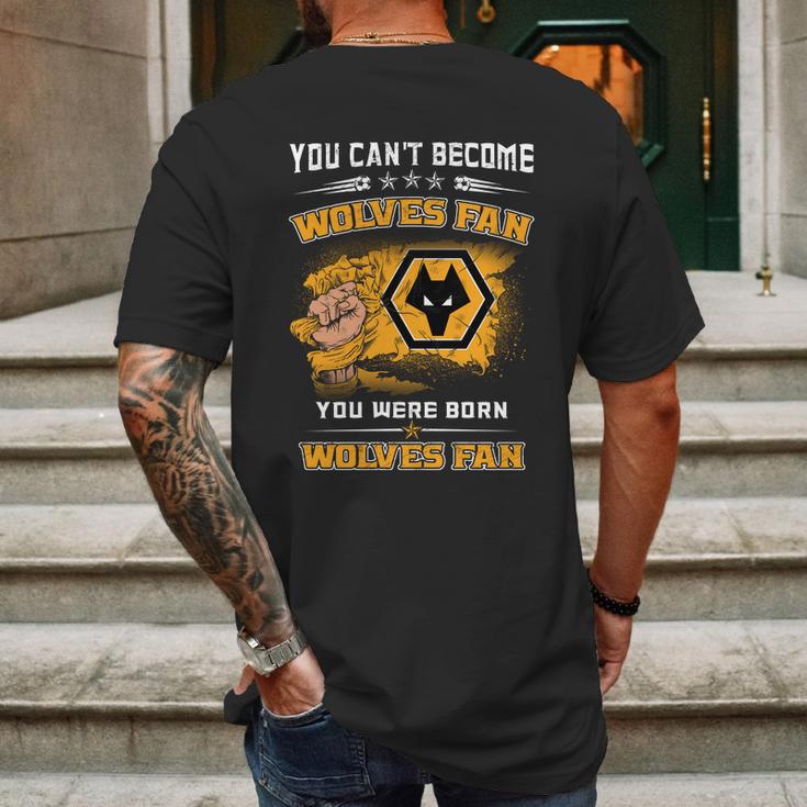 Wolverhampton Wanderers Fc-Kann-Man Mens Back Print T-shirt Gifts for Men