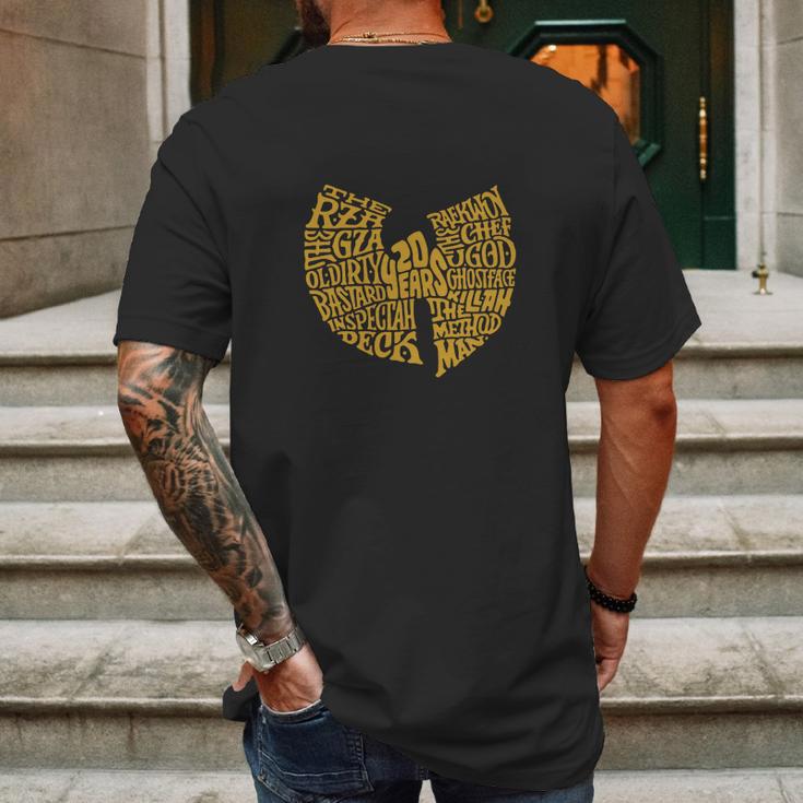 Wu Tang 20 Years Mens Back Print T-shirt Gifts for Men