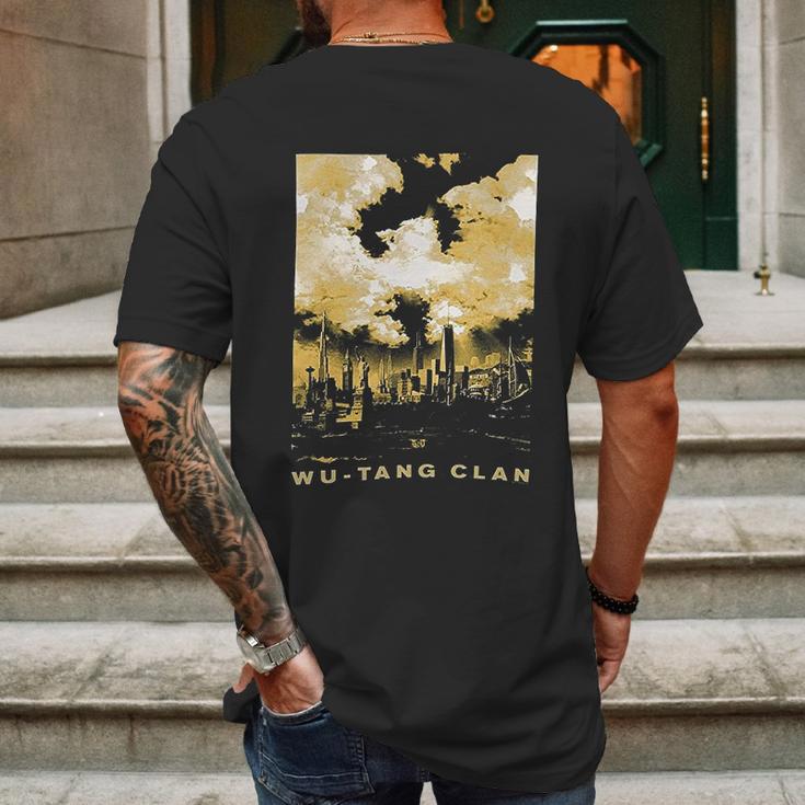 Wu Tang Clan Cloud Symbol Over Nyc Mens Back Print T-shirt Gifts for Men