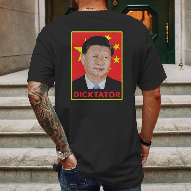 Xi Jinping Dictator Chinese Communist Party President Mens Back Print T-shirt Gifts for Men