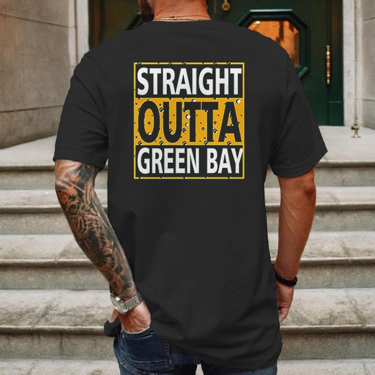 Xtreme Wisconsin Straight Outta Green Bay Mens Back Print T-shirt Gifts for Men