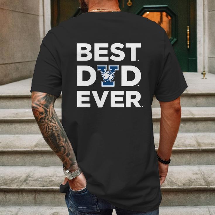 Yale Bulldogs_Best Dad Ever Mens Back Print T-shirt Gifts for Men