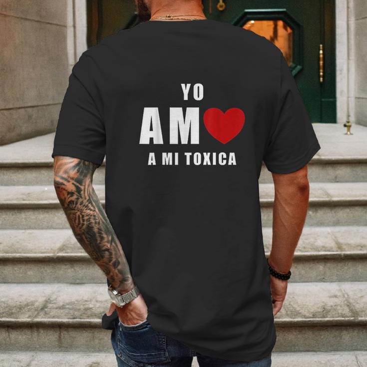 Yo Amo A Mi Toxica San Valentin Mens Back Print T-shirt Gifts for Men