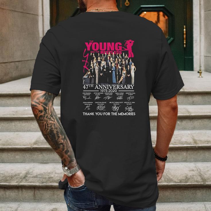 The Young And The Restless 47Th Anniversary 1973 To 2020 Cast Signed Gifts Funny Mens Back Print T-shirt Gifts for Men