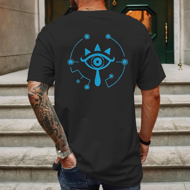 Zelda Breath Of The Wild Sheikah Eye Logo Graphic Mens Back Print T-shirt Gifts for Men