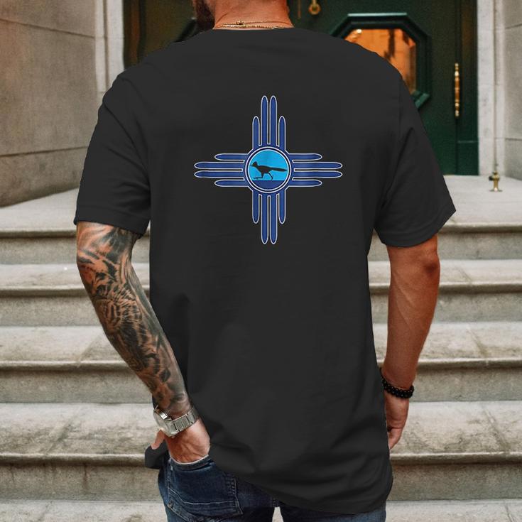 Zia Symbol Road Runner Bird Southwest Mens Back Print T-shirt Gifts for Men