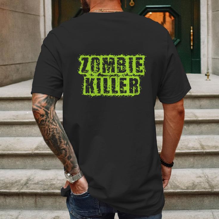 Zombie Killer Mens Back Print T-shirt Gifts for Men