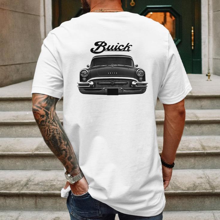 1955 Buick Front Black Mens Back Print T-shirt Gifts for Men