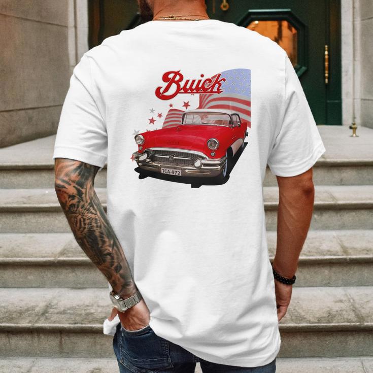 1955 Buick Red Ii Mens Back Print T-shirt Gifts for Men