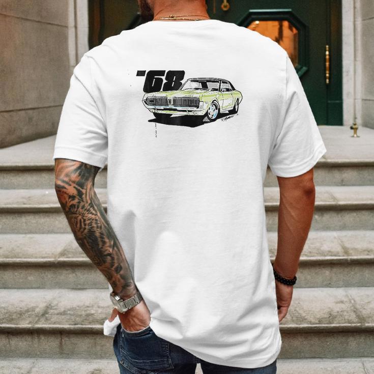 1968 Mercury Cougar Mens Back Print T-shirt Gifts for Men