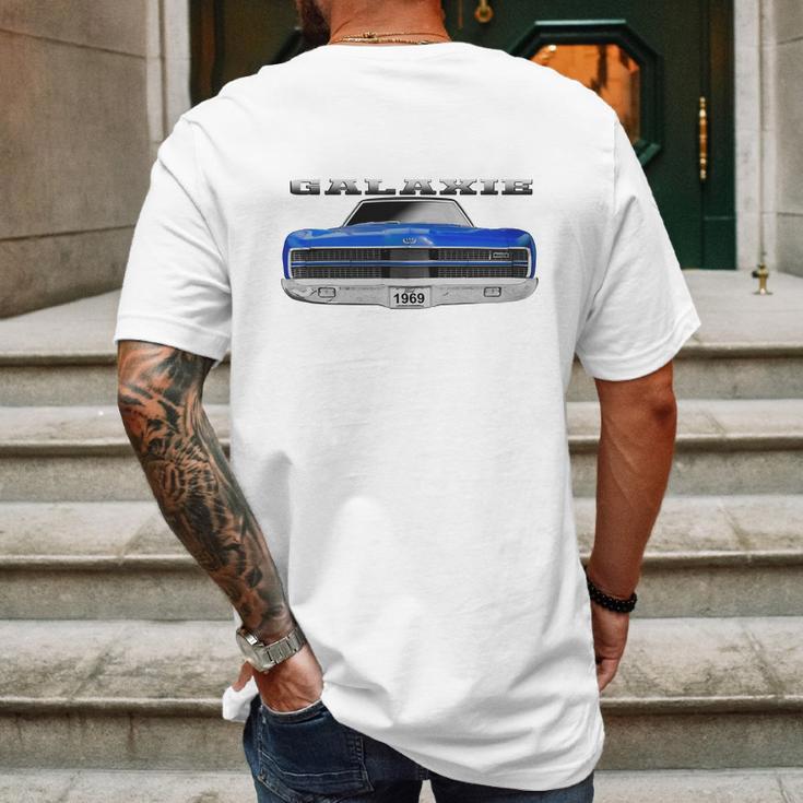 1969 Ford Galaxie Ltd Two Sided Blue Mens Back Print T-shirt Gifts for Men