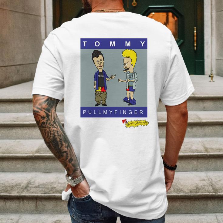 1995 Beavis And Butthead Tommy Pull My Finger ShirtShirt Tee Mens Back Print T-shirt Gifts for Men