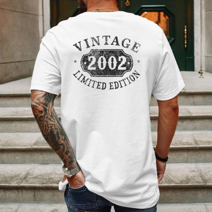 20 Years Old 20Th Birthday Male Female Him Her Limited 2002 Ver2 Mens Back Print T-shirt Gifts for Men