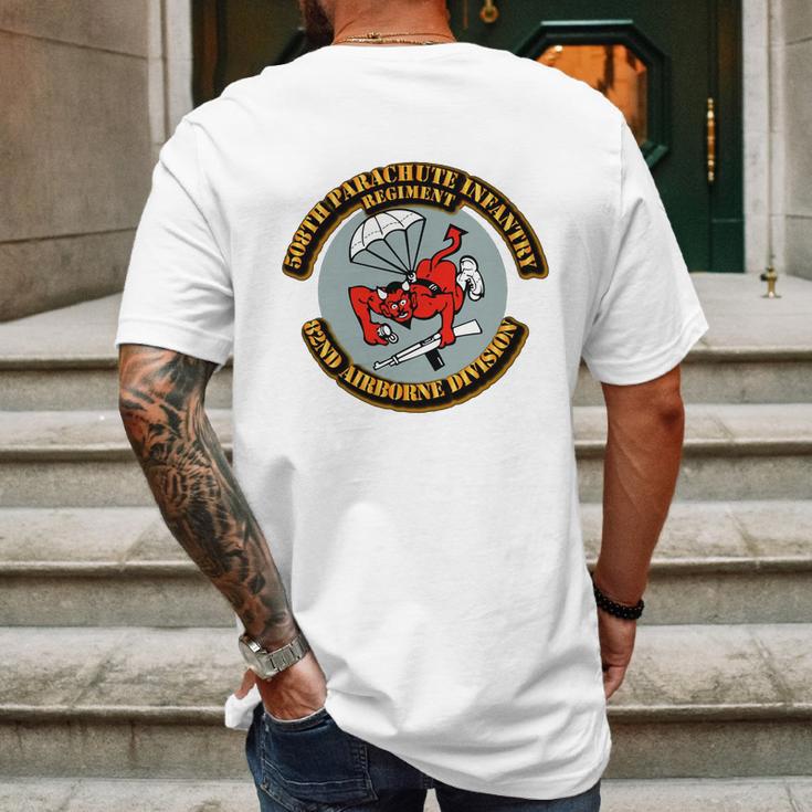 508Th Parachute Infantry Regiment Pir 82Nd Abn Mens Back Print T-shirt Gifts for Men