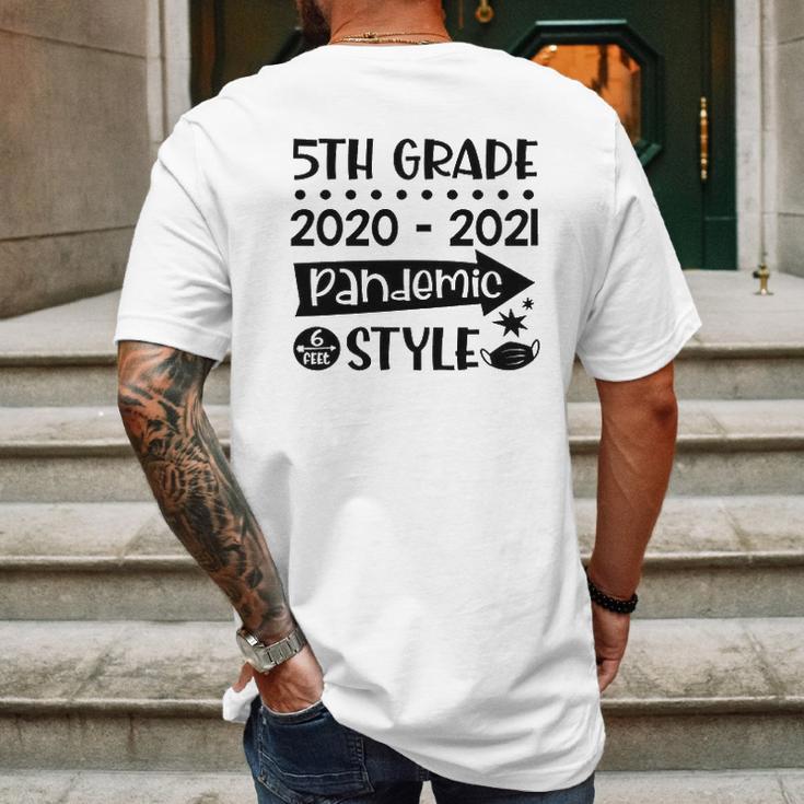 5Th Grade Class Of 2020 2021 Pandemic 6 Feet Style Mens Back Print T-shirt Gifts for Men