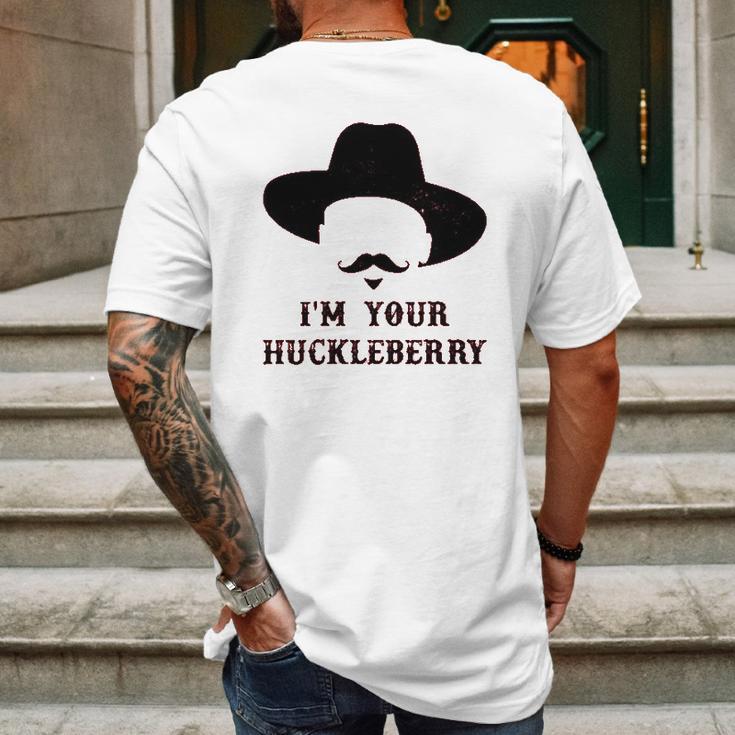 Absurd Ink Im Your Huckleberry Doc Holliday Mens Back Print T-shirt Gifts for Men