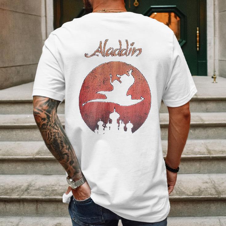 Aladdin Sunset Logo Poster Graphic Mens Back Print T-shirt Gifts for Men