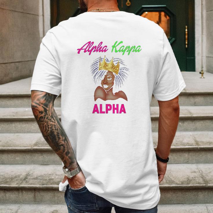 Alpha Kappa Aka Sorority Paraphernalia Mens Back Print T-shirt Gifts for Men