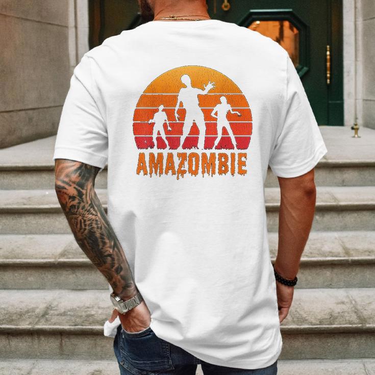 Amazombie Coworker Warehouse Zombie Gag Gift Mens Back Print T-shirt Gifts for Men