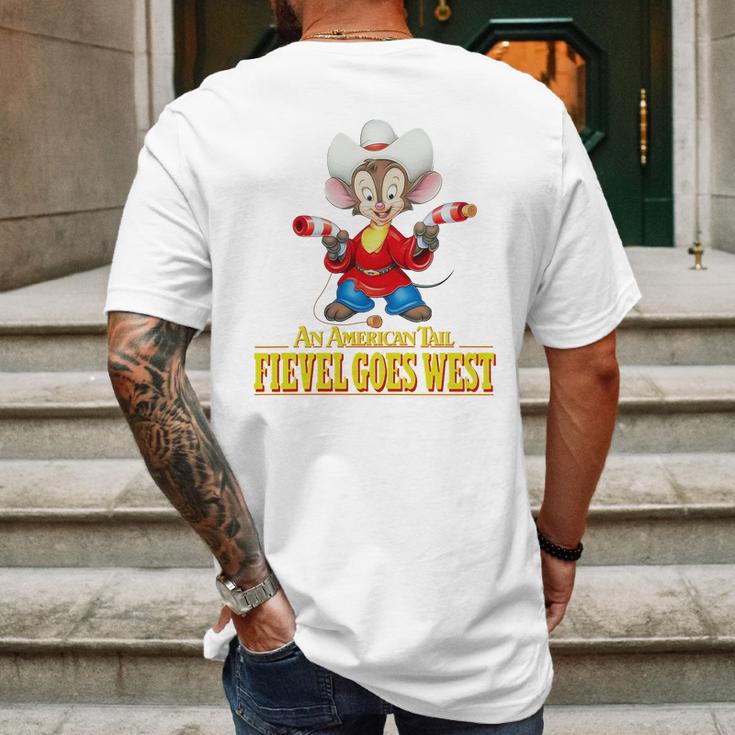 An American Tail Fievel Goes West Mens Back Print T-shirt Gifts for Men