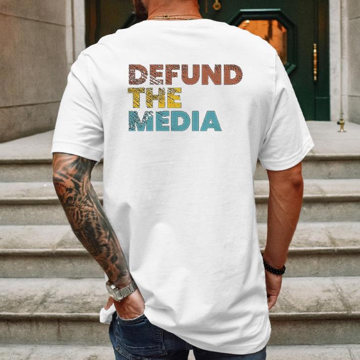 Anti Fake News Efund The Media Apparel Mens Back Print T-shirt Gifts for Men