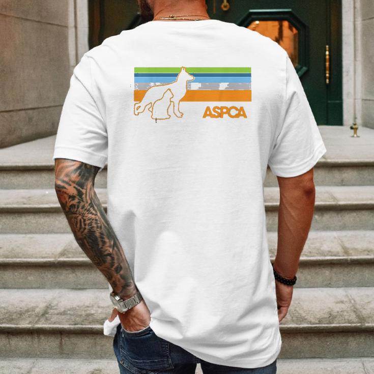 Aspca Retro Dog And Cat Mens Back Print T-shirt Gifts for Men