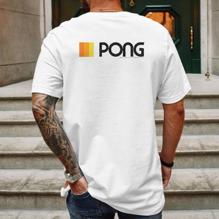 Atari Pong Video Game Mens Back Print T-shirt Gifts for Men