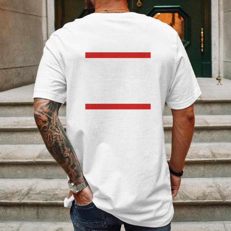 Atl Hoe Red Line Mens Back Print T-shirt Gifts for Men