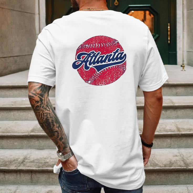 Atlanta Baseball | Atl Vintage Georgia Baseball Mens Back Print T-shirt