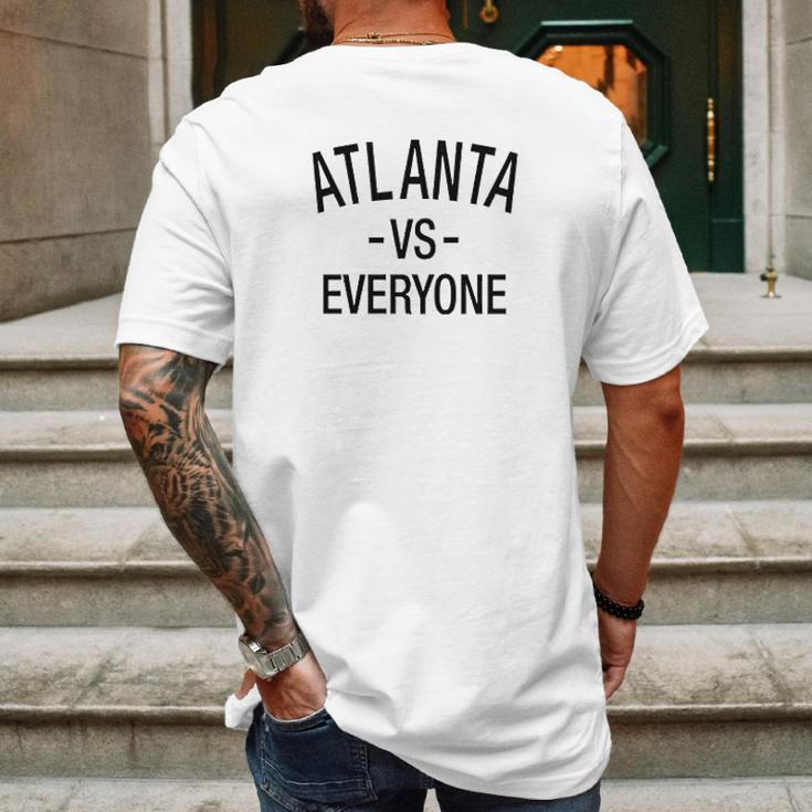 Atlanta Vs Everyone Sports Fan Graphic Ringer Mens Back Print T-shirt Gifts for Men