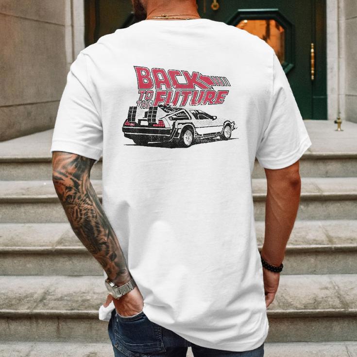 Back To The Future Delorean Graphic Mens Back Print T-shirt Gifts for Men