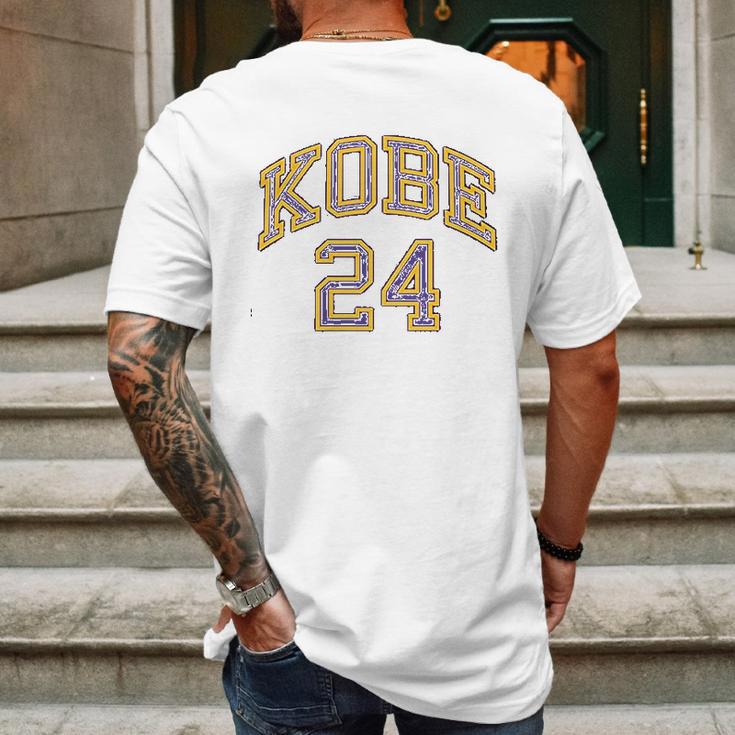 Basketball Kobe Fan 24 Mens Back Print T-shirt Gifts for Men