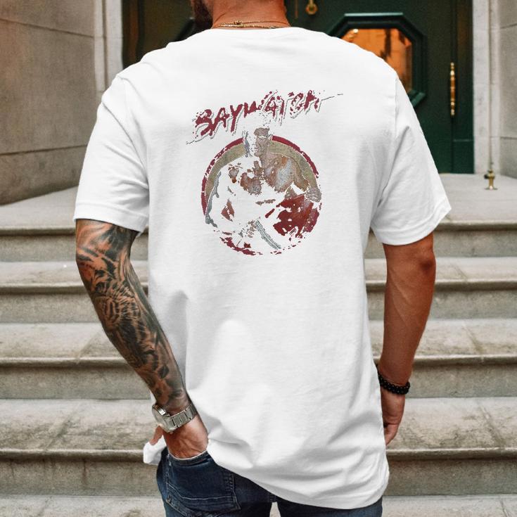 Baywatch 90S Drama Beach Mens Back Print T-shirt Gifts for Men