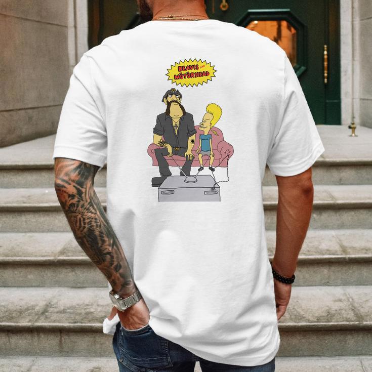 Beavis And Lemmy Mens Back Print T-shirt Gifts for Men