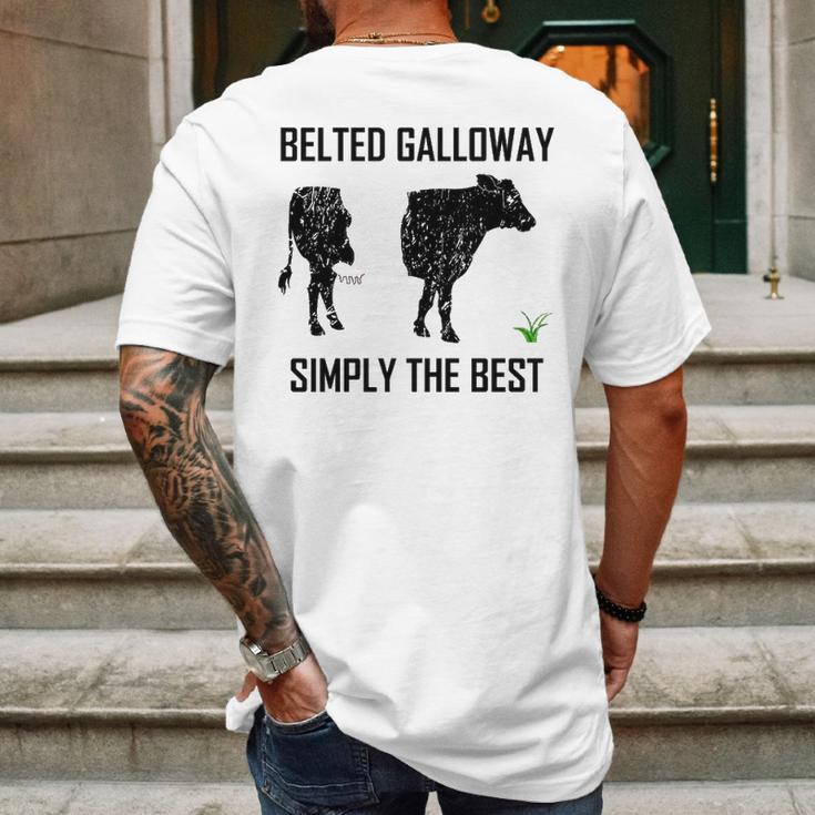 Belted Galloway Simply The Best Vintage Cow Gift Mens Back Print T-shirt Gifts for Men