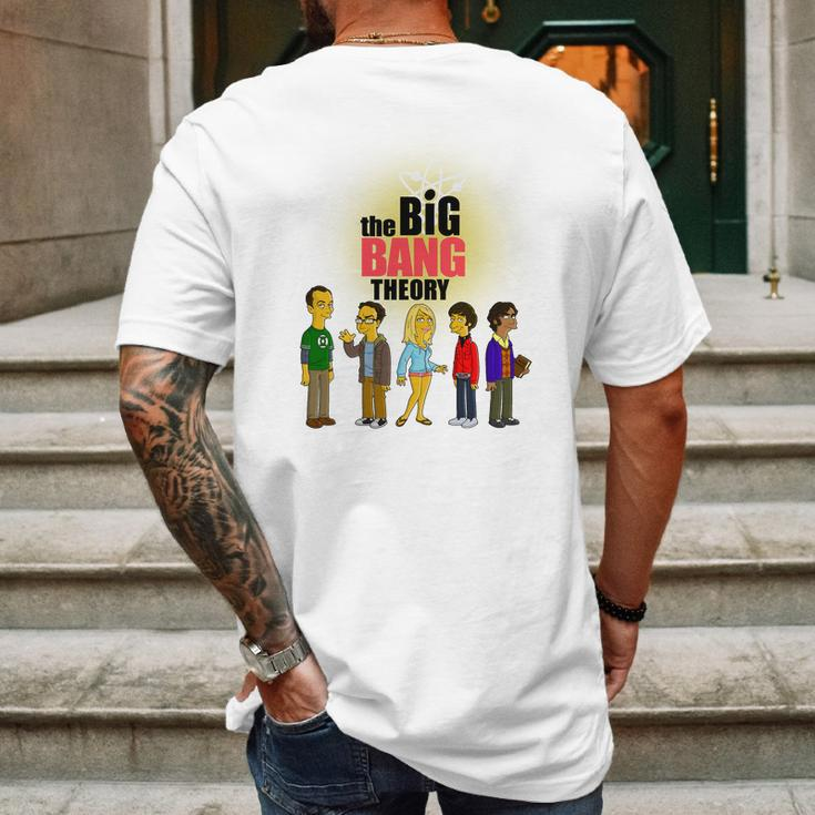 Big Bang Simpsons Mens Back Print T-shirt Gifts for Men