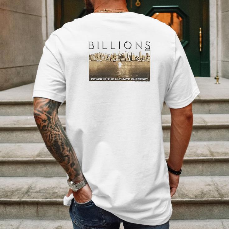 Billions Golden City Mens Back Print T-shirt Gifts for Men