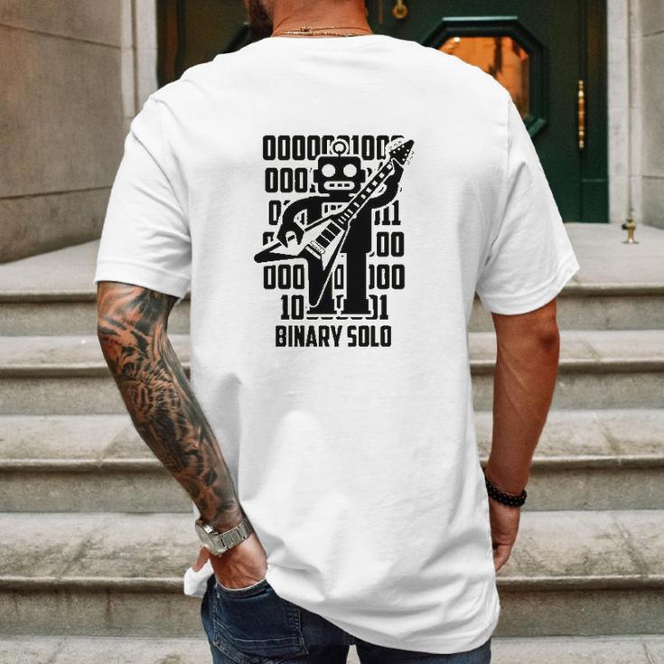 Binary Solo Robot Comedy Song Show Mens Back Print T-shirt Gifts for Men