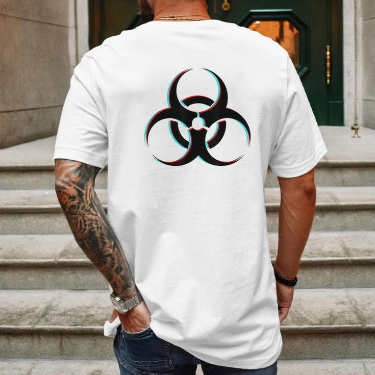 Biohazard Radioactive Symbol Nuclear Mens Back Print T-shirt Gifts for Men