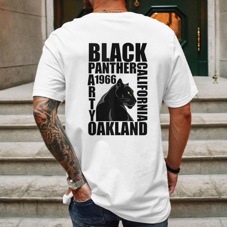 Black Panther Party 1966 Oakland California Mens Back Print T-shirt Gifts for Men