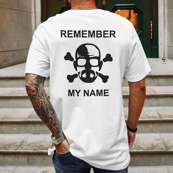 Breaking Bad Remember My Name Crossbones Mens Back Print T-shirt Gifts for Men