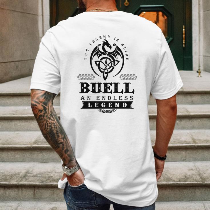 Buell Mens Back Print T-shirt Gifts for Men