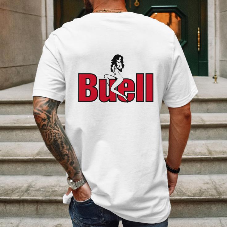 Buell Sexy Mens Back Print T-shirt Gifts for Men