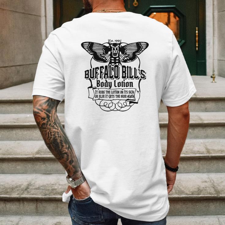 Buffalo Bill - Buffalo Bills Body Lotion T-Shirt Mens Back Print T-shirt Gifts for Men