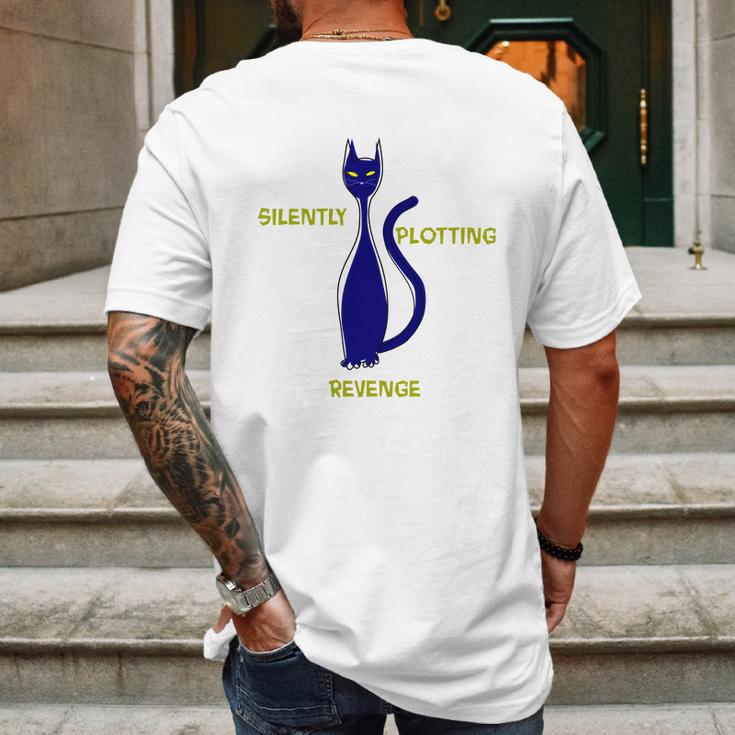 Ca Funny Silently Plotting Revenge Mens Back Print T-shirt Gifts for Men