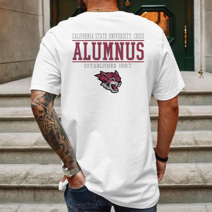 California State University Chico Alumnus Mens Back Print T-shirt Gifts for Men