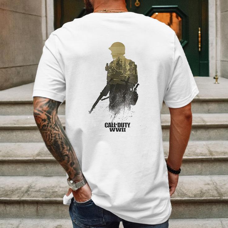 Call Of Duty Wwii Forest Front Line Mens Back Print T-shirt Gifts for Men