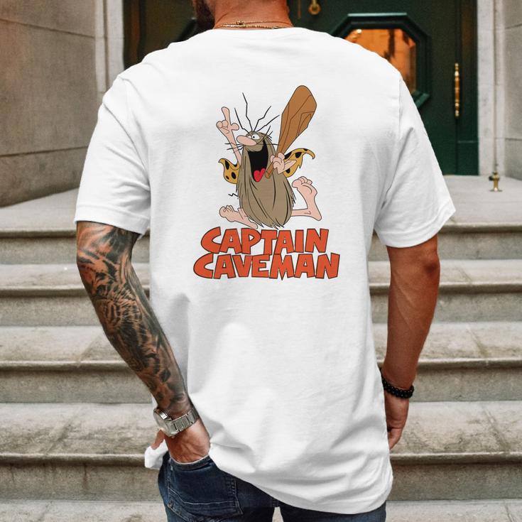 Captain Caveman Mens Back Print T-shirt Gifts for Men